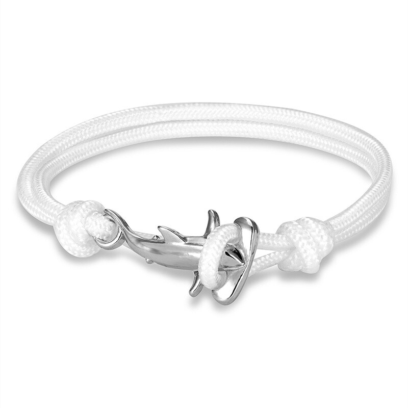 Japoniška vandenyno serijos kūjagalvio ryklio apyrankė, daugiasluoksnė, apvyniota, vandeniui atspari, skėtis, virvė, paplūdimio aksesuarai studentams ir poroms