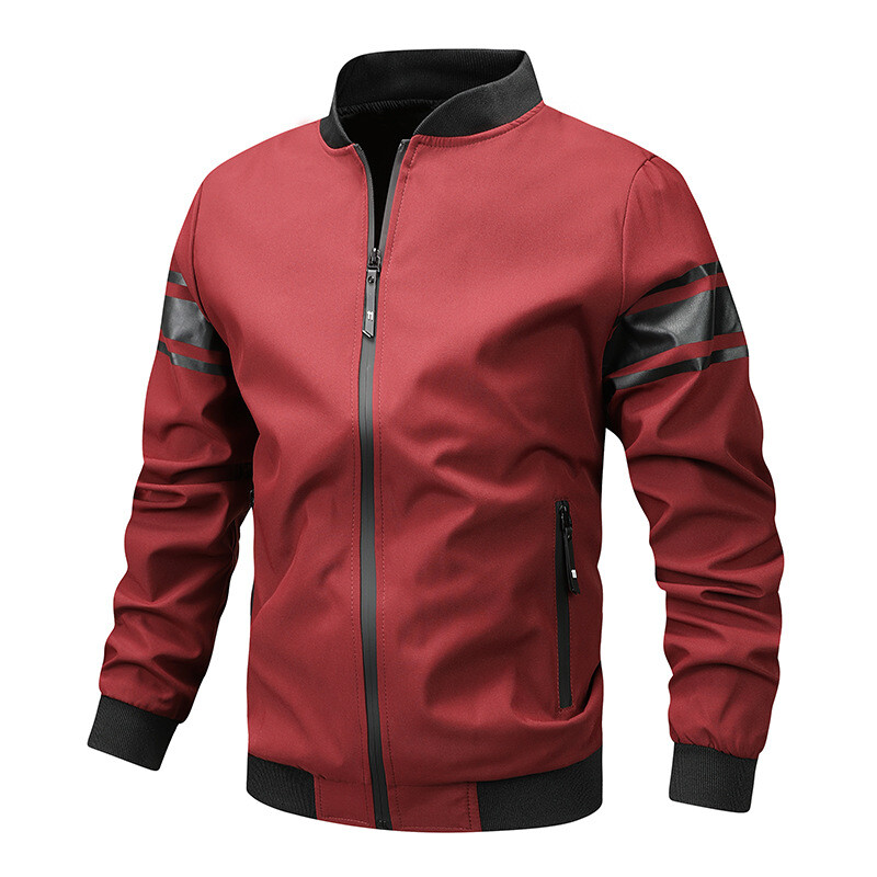 Vyriška pavasario ir rudens striukė su stovima apykakle, plona korėjietiška beisbolo striukė, sportinė laisvalaikio striukė, didelio dydžio, viršutinė, tarpvalstybinė