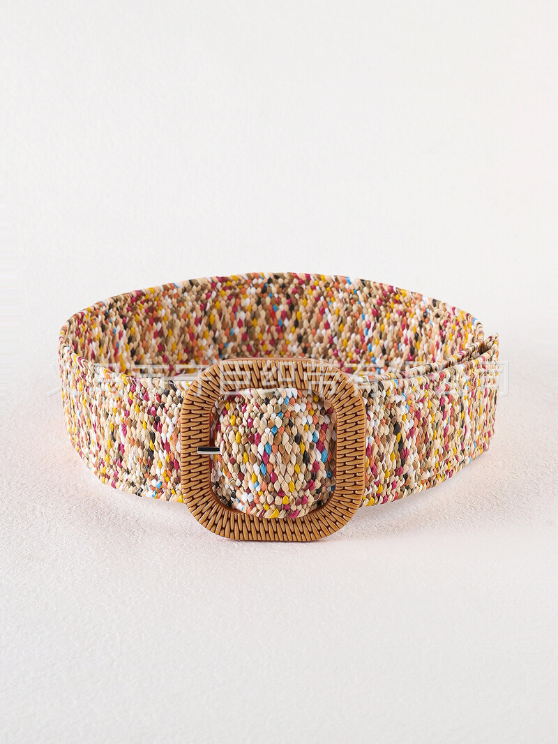 Išskirtiniai tiesioginiai pardavimai iš gamyklos, austi diržai, drobė, polipropilenas, šiaudas, madingi, universalūs dekoratyviniai moteriški juosmens aksesuarai.