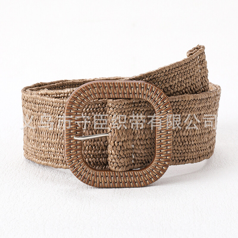 Išskirtiniai tiesioginiai pardavimai iš gamyklos, madingi, universalūs dekoratyviniai moteriški juosmens aksesuarai iš diržo, drobės, polipropileno, šiaudų.