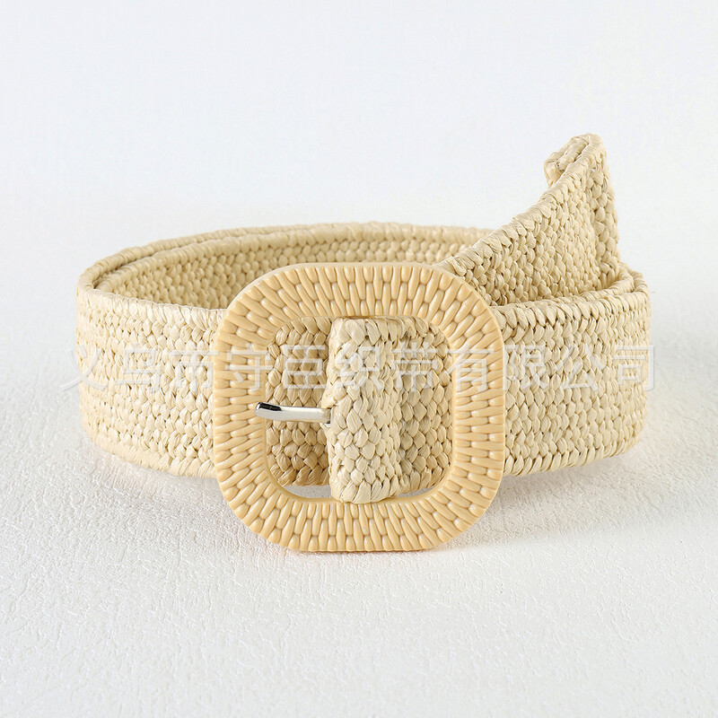 Išskirtiniai tiesioginiai pardavimai iš gamyklos, madingi, universalūs dekoratyviniai moteriški juosmens aksesuarai iš diržo, drobės, polipropileno, šiaudų.