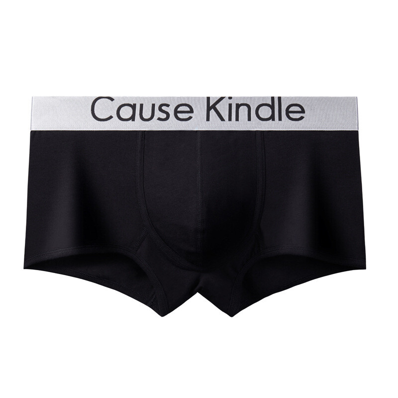Izravna tvornička isporuka novih muških bokserica, 4 KOMADA velike veličine, srednjeg struka, prozračne i udobne, jednobojne, pamučne kratke hlače s prorezima