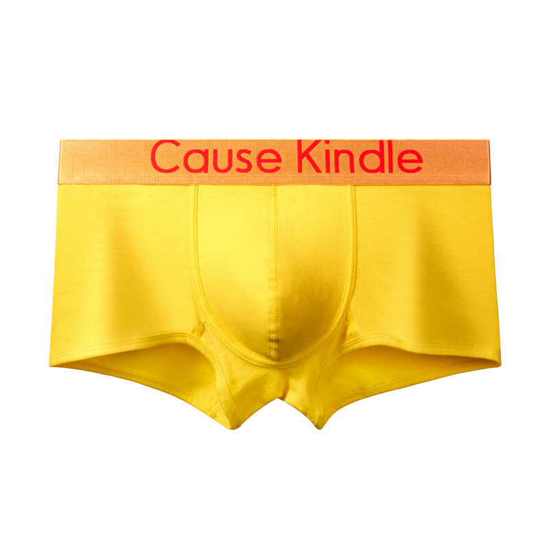 Izravna tvornička isporuka novih muških bokserica, 4 KOMADA velike veličine, srednjeg struka, prozračne i udobne, jednobojne, pamučne kratke hlače s prorezima