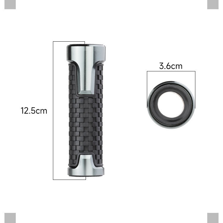 Didmeninė motociklo modifikuota rankena, universalus motoroleris, neslystanti rankena, guminė droselio rankena