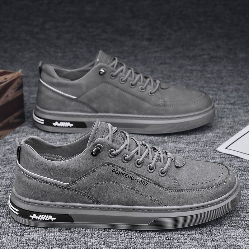 Paksud mustad paksu tallaga kingad, täis 2025, vabaaja spordijalatsid, libisemiskindlad lõuendijalatsid tööks, meestejalatsid, sügisesed tööjalatsid, uued töökaitsejalatsid