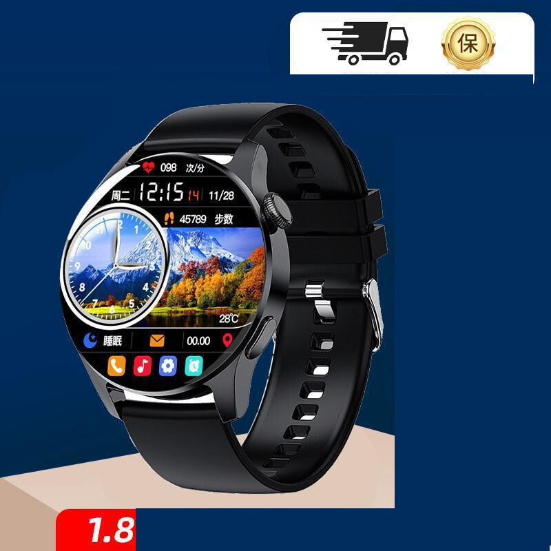 Nutikell watch4 Huaqiangbei musta tehnoloogiaga gt3 maksetega sammulugejaga veekindel spordi multifunktsionaalne kell