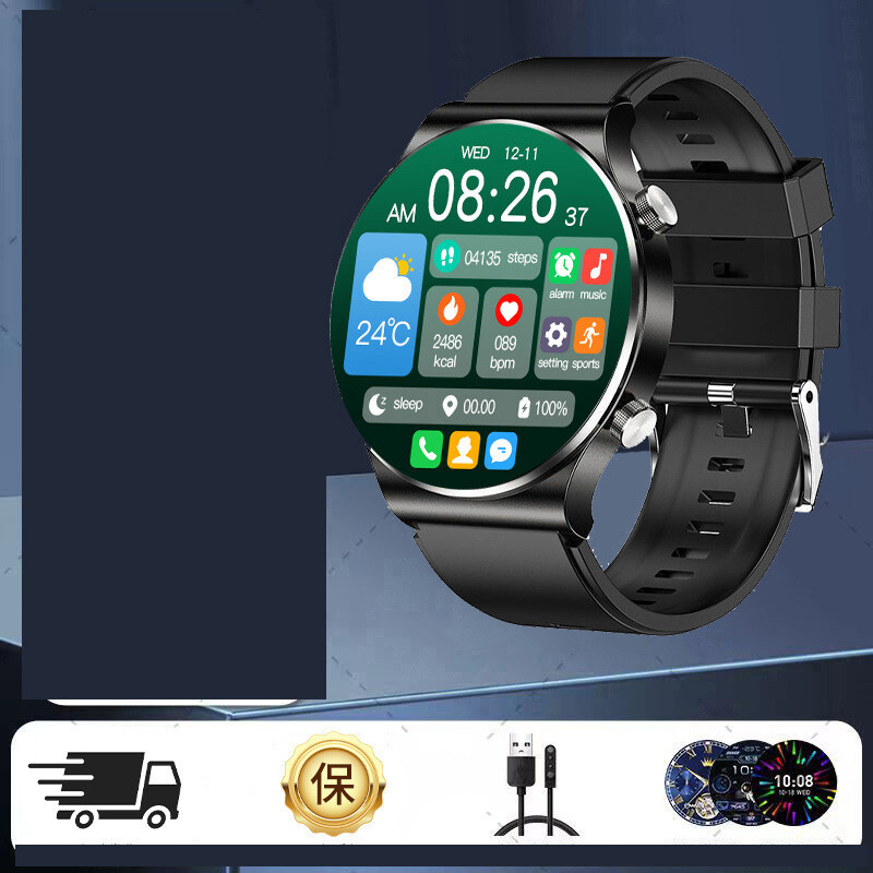 Смарт часовник watch4 Huaqiangbei черна технология gt3 плащане крачкомер бягане водоустойчив спортен многофункционален часовник