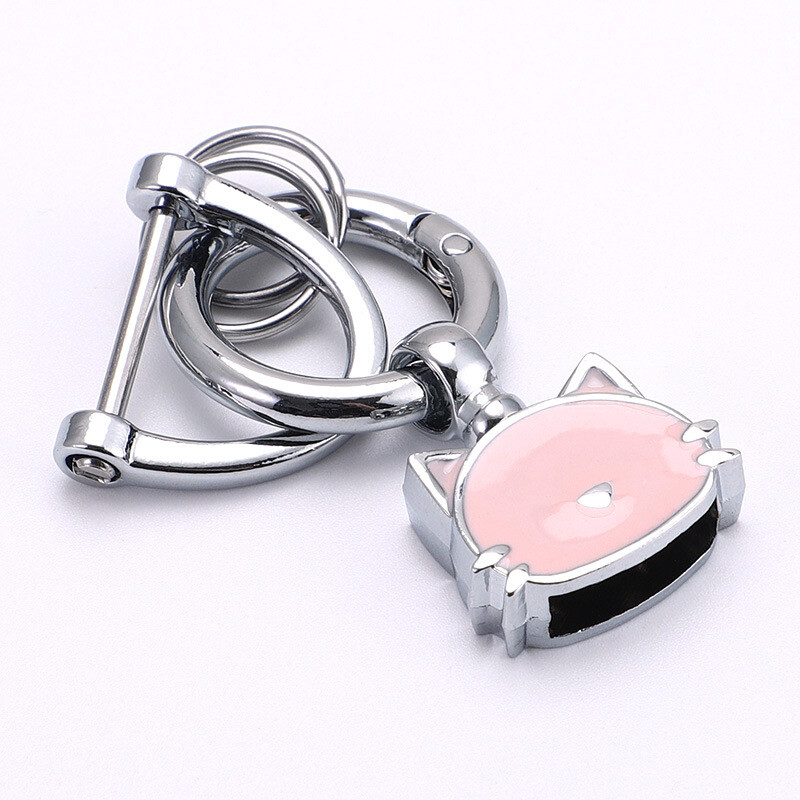 Леки луксозни диамантени DIY ключодържатели аксесоари сладки капещи масло висок клас тъкани бижута хардуер катарама глава висулка часовник на едро