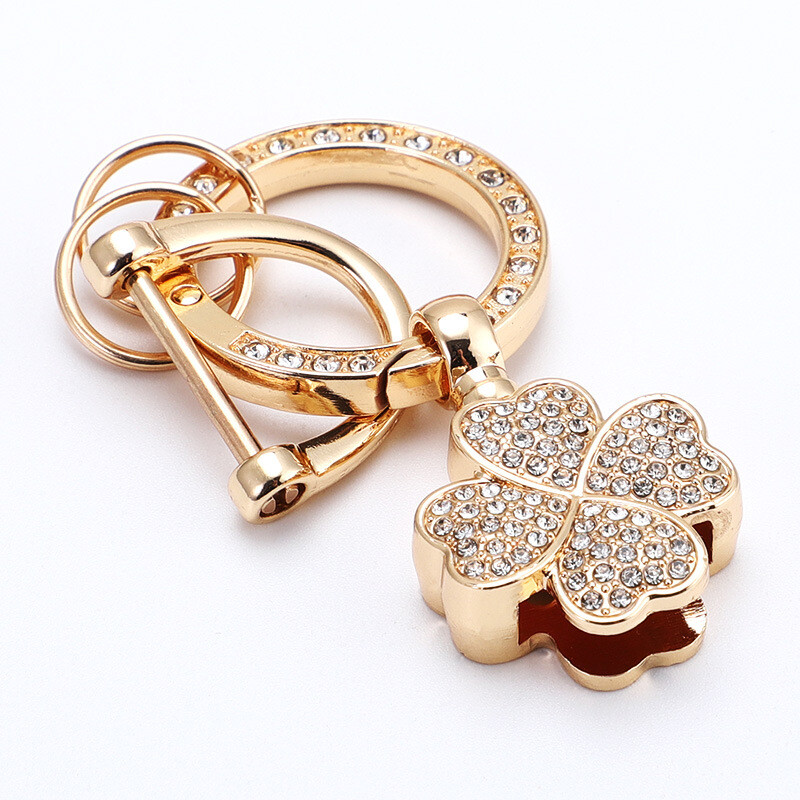 Леки луксозни диамантени DIY ключодържатели аксесоари сладки капещи масло висок клас тъкани бижута хардуер катарама глава висулка часовник на едро