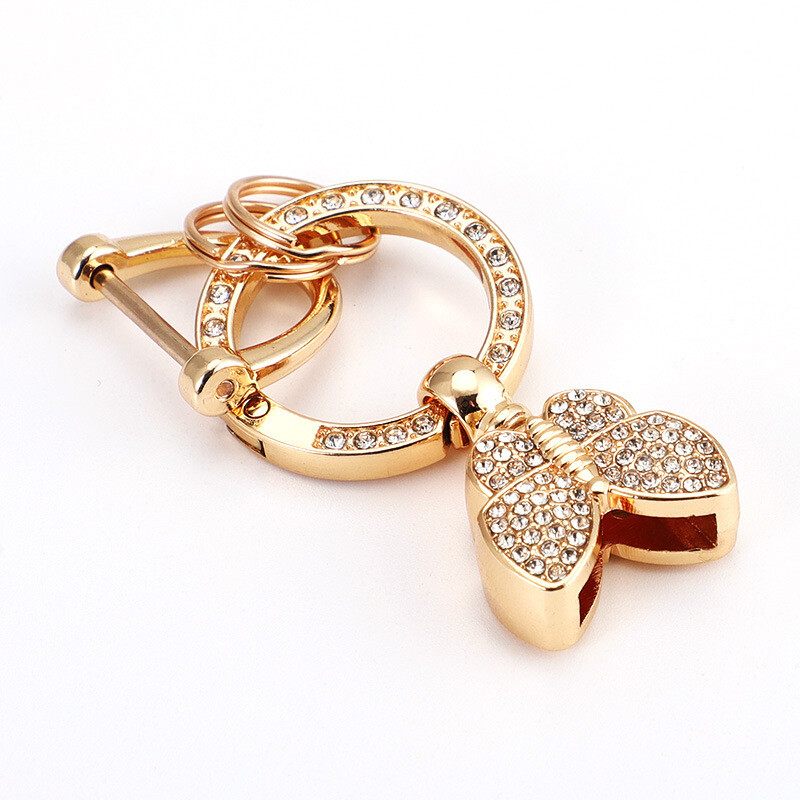 Леки луксозни диамантени DIY ключодържатели аксесоари сладки капещи масло висок клас тъкани бижута хардуер катарама глава висулка часовник на едро