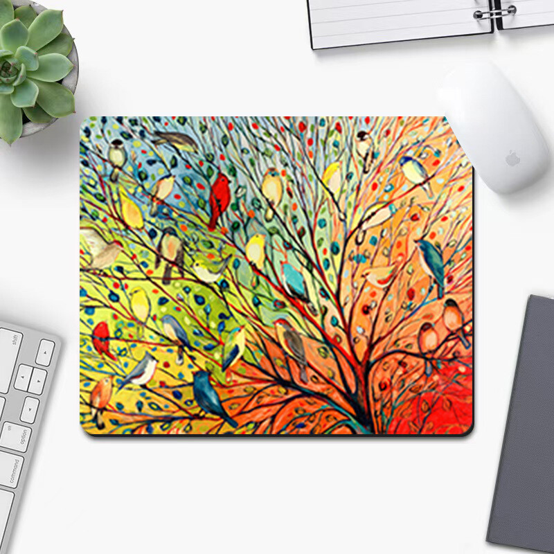 Поръчкова креативна квадратна подложка за мишка с фина повърхност, дебела, неплъзгаща се и устойчива на износване мека подложка за офис компютър с забавление