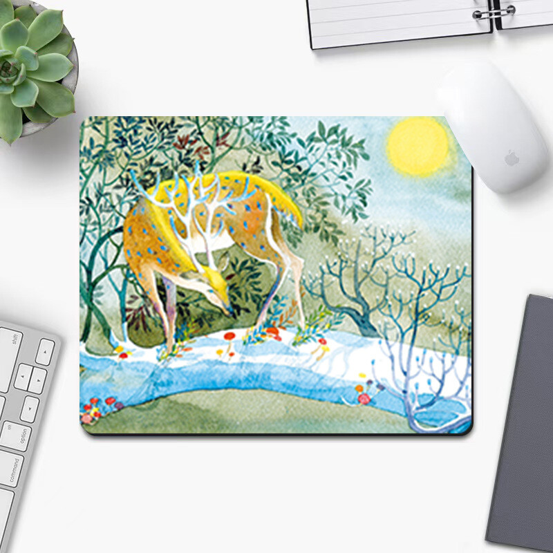 Поръчкова креативна квадратна подложка за мишка с фина повърхност, дебела, неплъзгаща се и устойчива на износване мека подложка за офис компютър с забавление