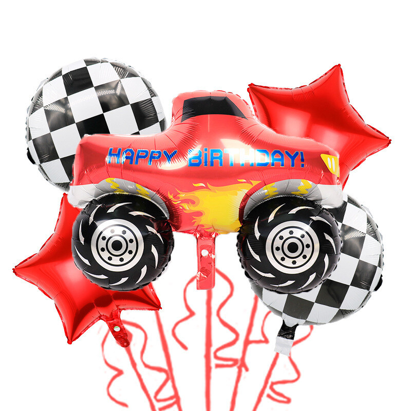 Naujas kranas-krautuvas-ekskavatorius-statybinė transporto priemonė teminis vakarėlis aliuminio folijos balionas gimtadienio dekoravimo duobė