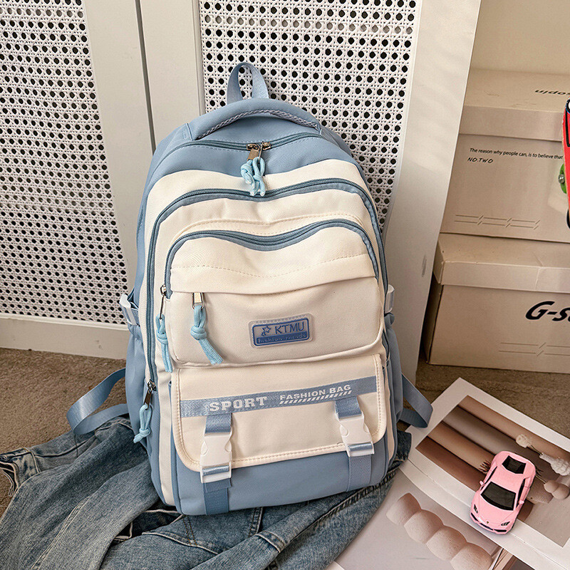 Трансгранична раница на едро, нов стил, модерна ежедневна дамска раница за ученици от гимназията, висока стойност, раница с голям капацитет