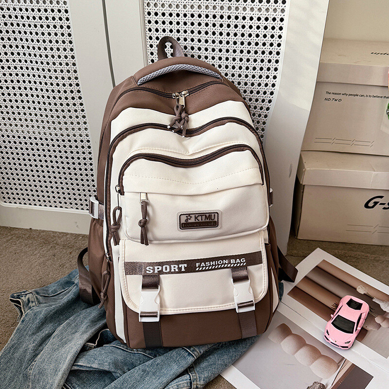 Трансгранична раница на едро, нов стил, модерна ежедневна дамска раница за ученици от гимназията, висока стойност, раница с голям капацитет