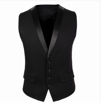 Novo korejsko modno odijelo 2024., muški prsluk, uski kroj s ovratnikom i četiri gumba, mali prsluk, jakna MJ12