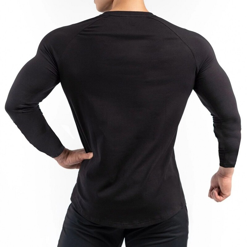 „Muscle Fitness Brother“ vyriški ilgomis rankovėmis sportiniai marškinėliai, kvėpuojantys, elastingi, sugeriantys drėgmę, greitai džiūstantys, aptempti, greitai džiūstantys, naujo stiliaus