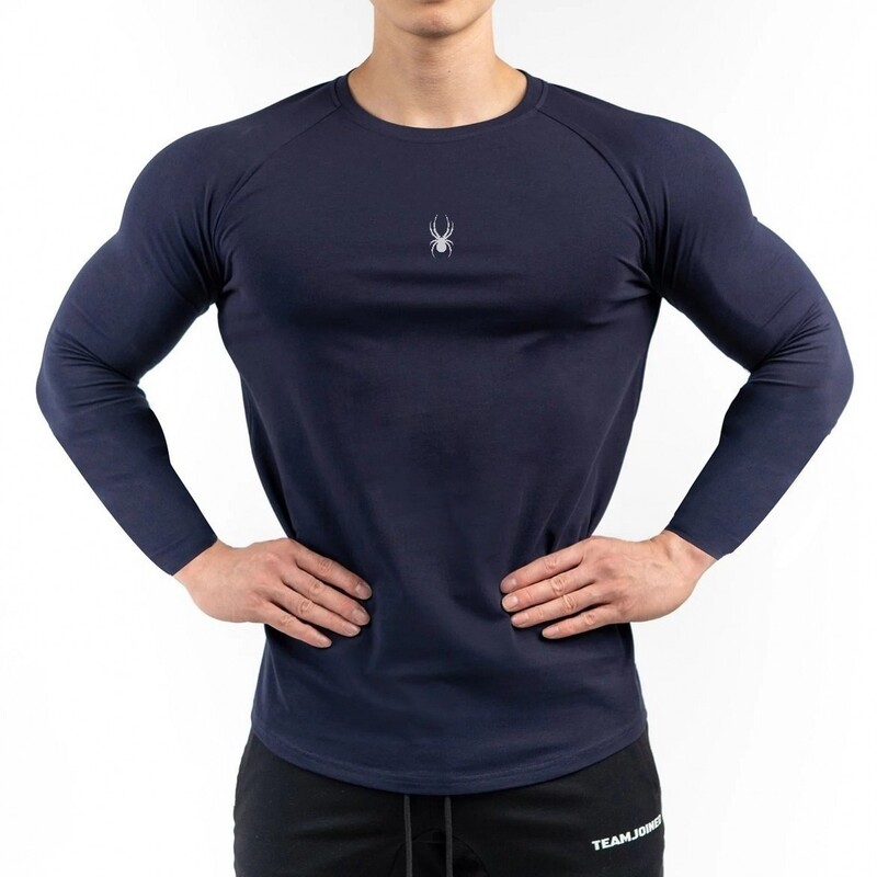 „Muscle Fitness Brother“ vyriški ilgomis rankovėmis sportiniai marškinėliai, kvėpuojantys, elastingi, sugeriantys drėgmę, greitai džiūstantys, aptempti, greitai džiūstantys, naujo stiliaus