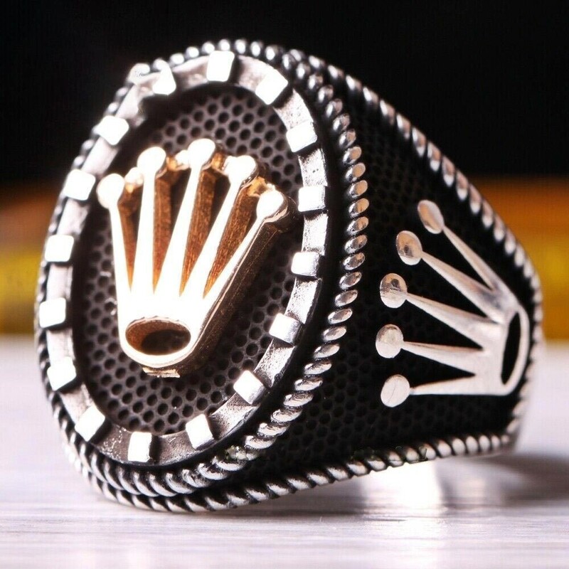 Eiropas un Amerikas pārrobežu rotaslietu retro raksta melns plakans cirkona gredzens rotaslietu ražotāja vairumtirdzniecības vīriešu modes gredzens