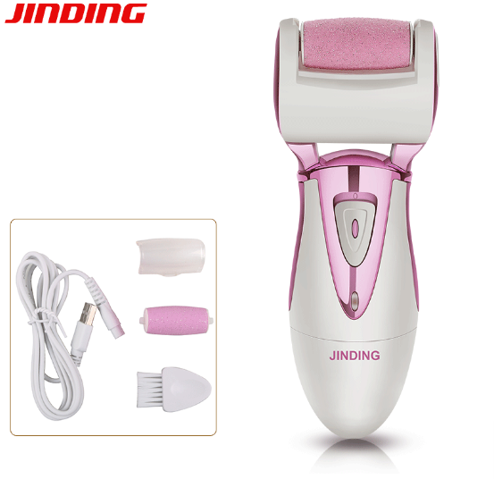 Naujas elektrinis pėdų šlifuoklis su šviesa negyvos odos ir nuospaudų šalinimui, pedikiūro aparatas, pedikiūro akmuo, tarpvalstybinė didmeninė prekyba