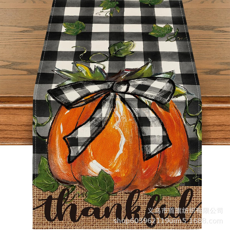 Северна есенна благодарност Американски флаг за маса тиква кленов лист флаг за маса кърпа домашна масичка за кафе хол ресторант декорация флаг за маса