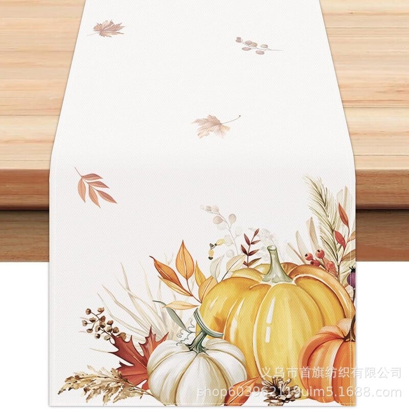 Северна есенна благодарност Американски флаг за маса тиква кленов лист флаг за маса кърпа домашна масичка за кафе хол ресторант декорация флаг за маса