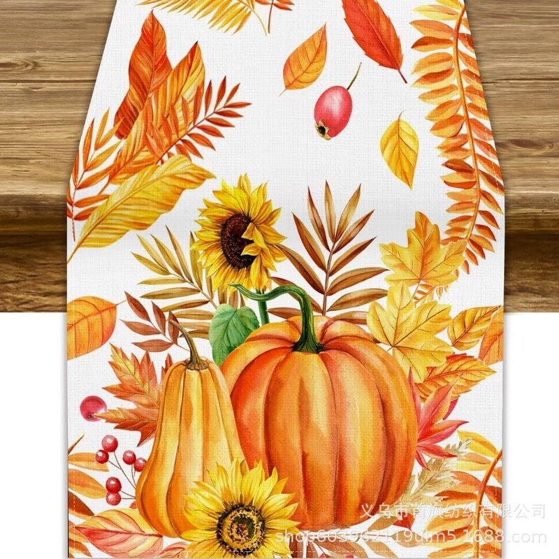 Северна есенна благодарност Американски флаг за маса тиква кленов лист флаг за маса кърпа домашна масичка за кафе хол ресторант декорация флаг за маса