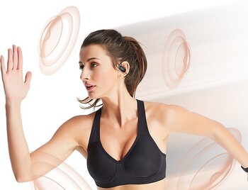 Ακουστικά Bluetooth Yesido με αεραγωγούς, χωρίς ενσωματωμένα ακουστικά, διασυνοριακά, αδιάβροχα, μακράς διαρκείας, ασύρματα ακουστικά Bluetooth με γάντζο για το αυτί