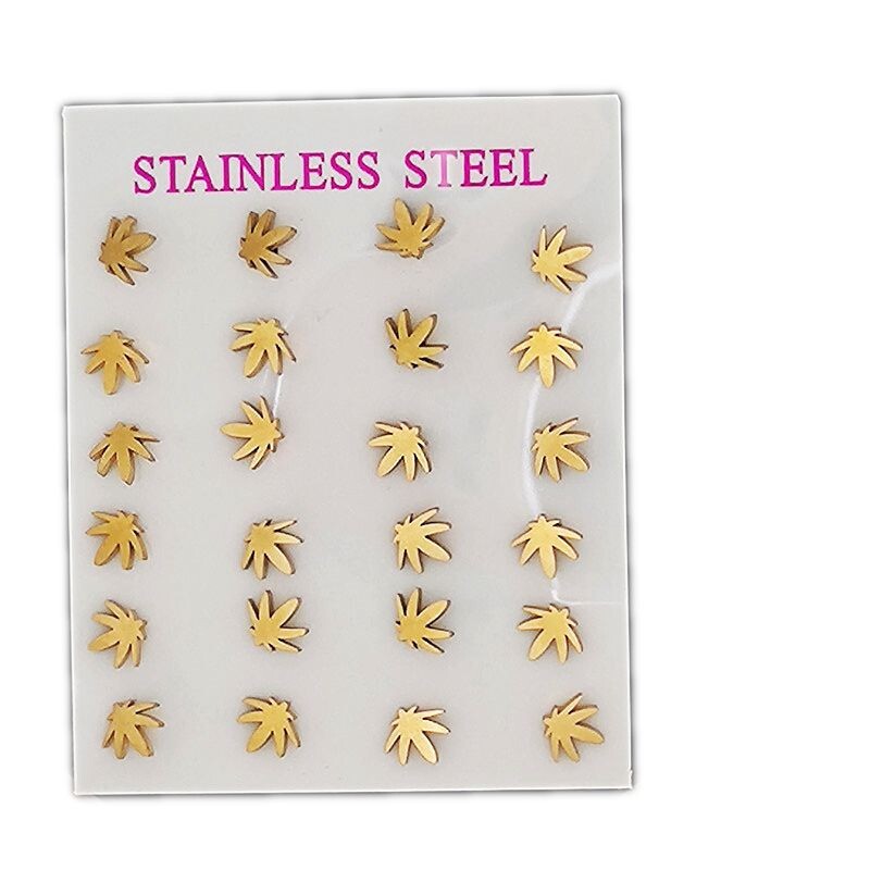 Nauji madingi europietiški ir amerikietiški nerūdijančio plieno auskarai, kelių elementų geometriniai drugelio formos auskarai su meilės simbolika, rinkinys