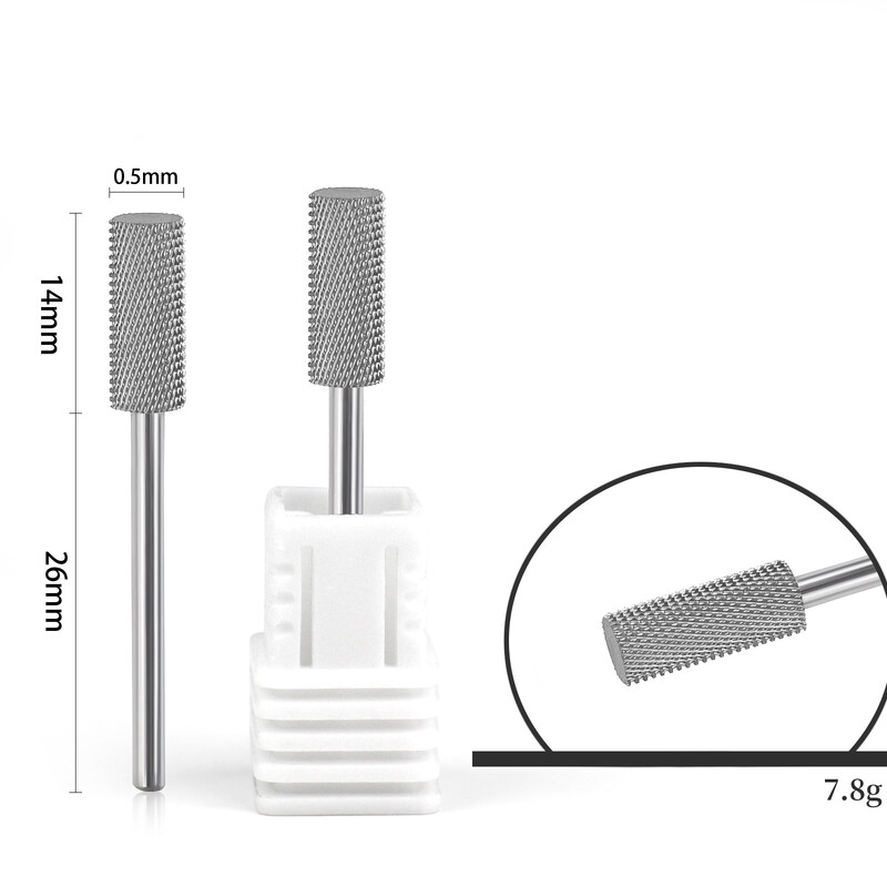 Volframo plieno nagų poliravimo galvutė, nagų poliravimo lazdelė, laiptelio formos galvutė nagų išankstiniam poliravimui, nagų poliravimo įrankis
