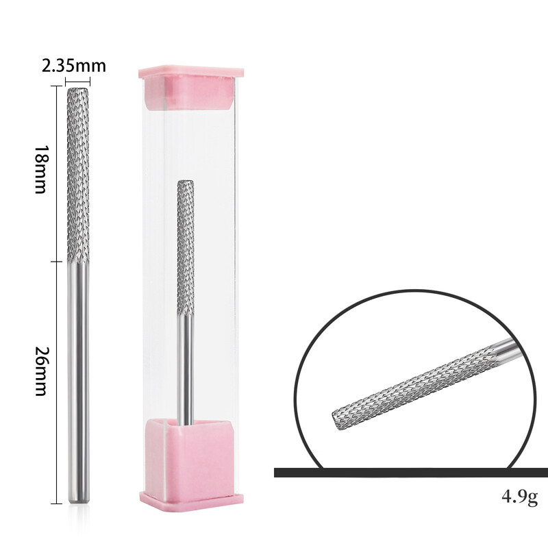 Volframo plieno nagų poliravimo galvutė, nagų poliravimo lazdelė, laiptelio formos galvutė nagų išankstiniam poliravimui, nagų poliravimo įrankis