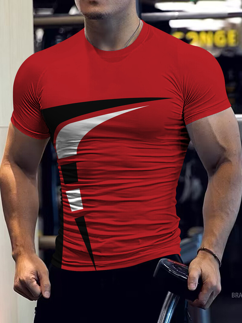 Νέο μπλουζάκι ενηλίκων ανδρών με ψηφιακή εκτύπωση 3D για διασυνοριακό εξωτερικό εμπόριο του 2024, με καυτές πωλήσεις