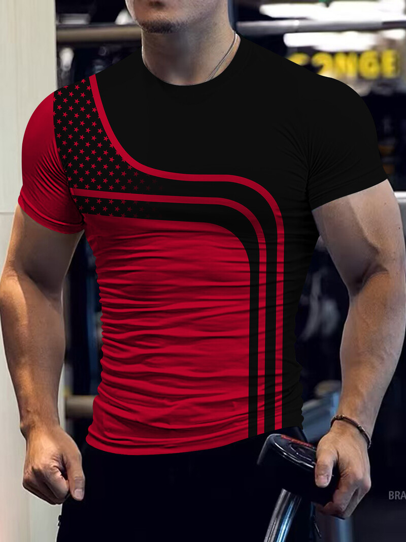 Νέο μπλουζάκι ενηλίκων ανδρών με ψηφιακή εκτύπωση 3D για διασυνοριακό εξωτερικό εμπόριο του 2024, με καυτές πωλήσεις