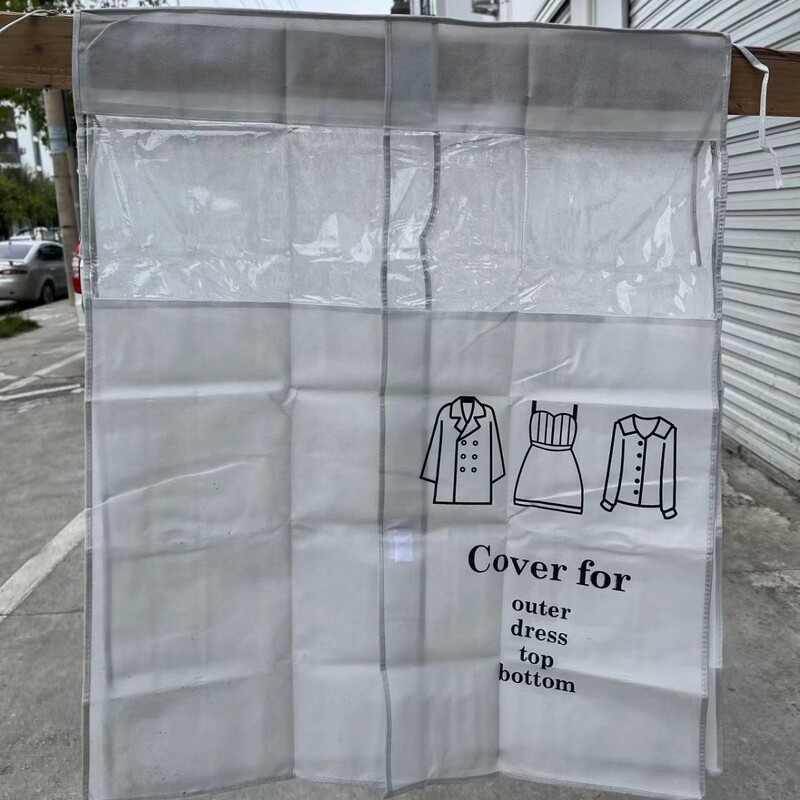 Rõivakate, rippuv tolmukindel kott, majapidamisriidekapi kate, tolmukindel rõivakate, rippuv kott