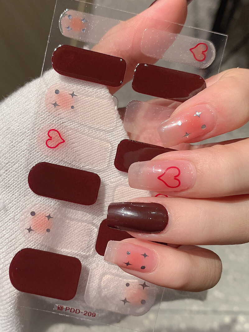 Нови стилни стикери за нокти без печене, малки, свежи, горещи, продавани, стилни, чисто желание, стикери за нокти, ултратънки, послушни