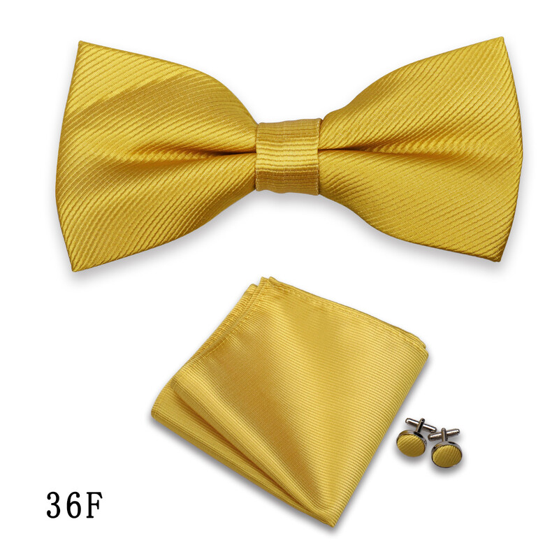 Muški set haljina od 3 dijela s leptir-mašnom, jednobojnim prugama, kvadratnim manžetama, dodacima za svadbenu svečanost i vinsko crvenom vrpcom