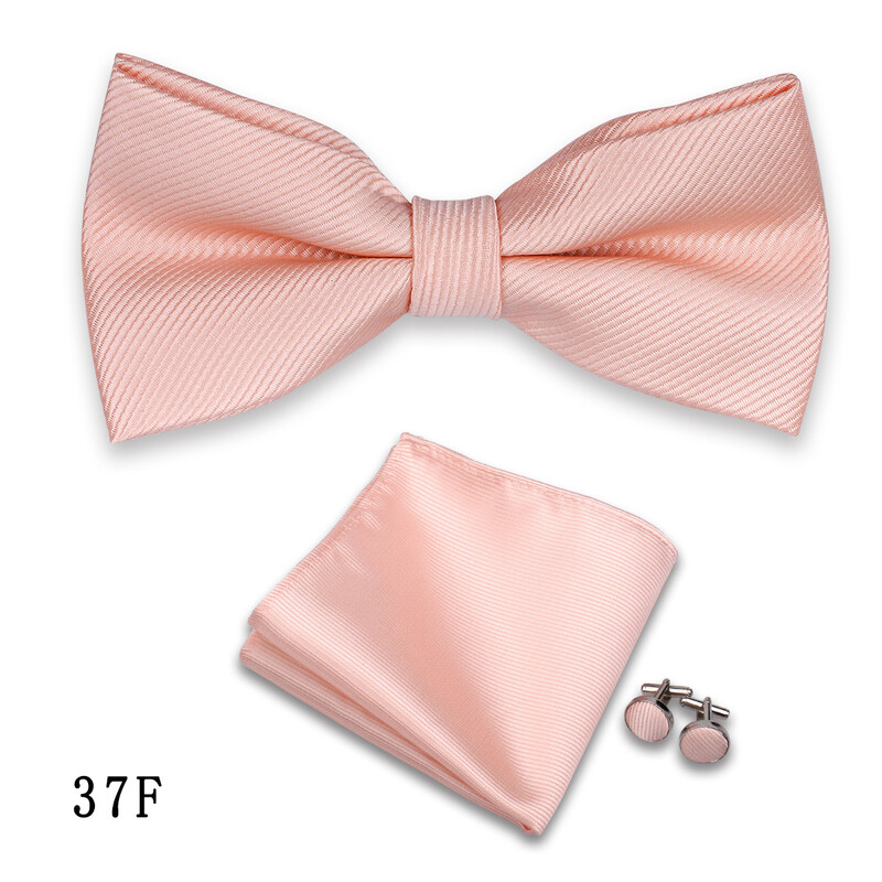 Muški set haljina od 3 dijela s leptir-mašnom, jednobojnim prugama, kvadratnim manžetama, dodacima za svadbenu svečanost i vinsko crvenom vrpcom