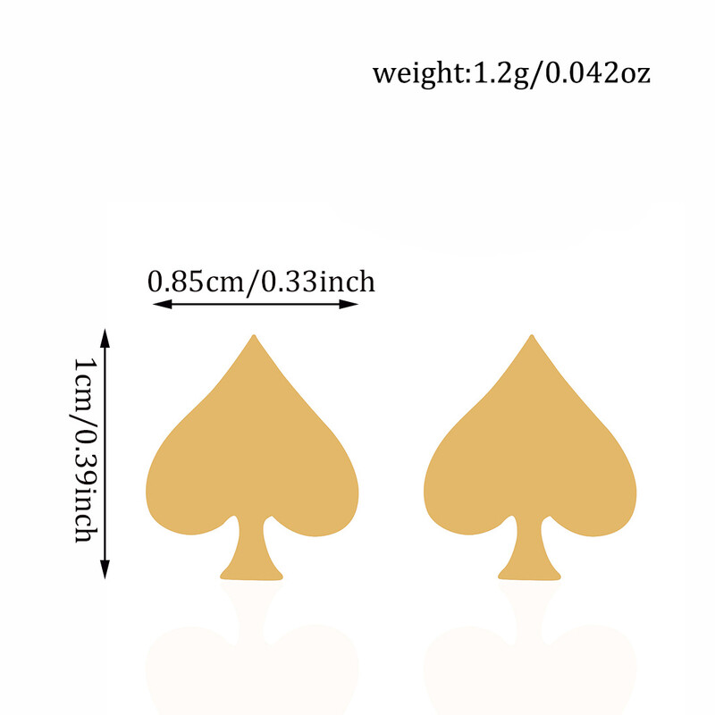 Модни бижута от неръждаема стомана, огнени обеци във формата на сърце от праскова, фабрично място