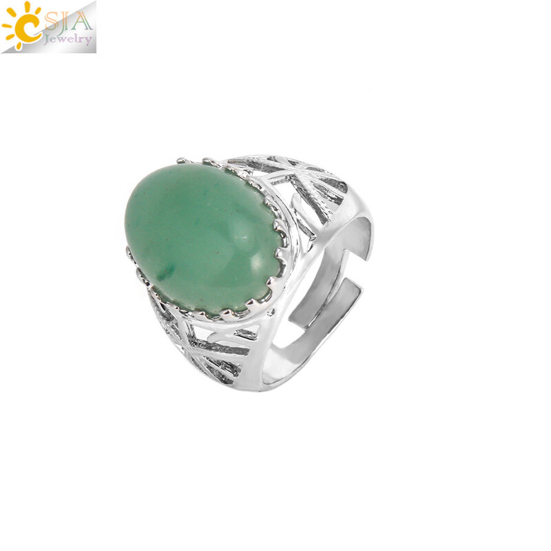 Ξένο εμπόριο διασυνοριακών κοσμημάτων χονδρικής φυσικής πέτρας ροζ χαλαζία χρώμα νεφρίτη οψιδιανό δαχτυλίδι με ρυθμιζόμενη τρύπα για άνδρες και γυναίκες