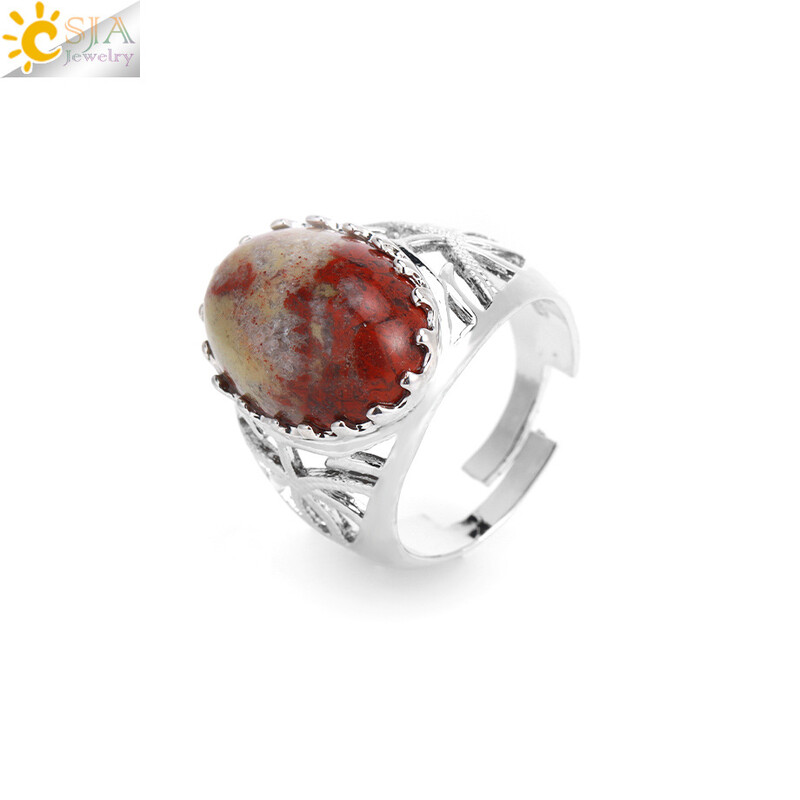 Ξένο εμπόριο διασυνοριακών κοσμημάτων χονδρικής φυσικής πέτρας ροζ χαλαζία χρώμα νεφρίτη οψιδιανό δαχτυλίδι με ρυθμιζόμενη τρύπα για άνδρες και γυναίκες