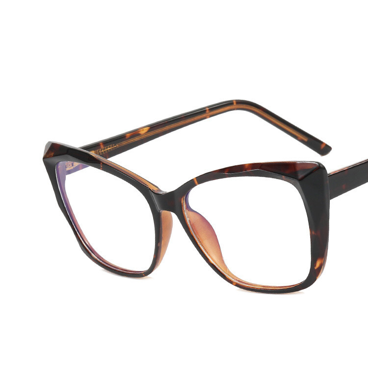 Eiropas un Amerikas personīgās kaķa acs lasāmbrilles, pret zilo gaismu izturīgas optiskās sveķu plēves TR90 ar uzgali, moderni atsperes rokturi