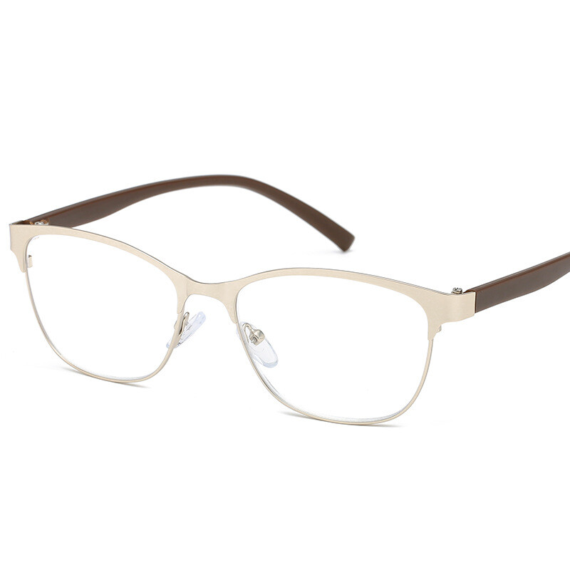 Jaunas lasāmbrilles pieaugušām sievietēm 2024. gadā, modernas lasāmbrilles ar aizsardzību pret zilo gaismu, metāla optiskie rāmji