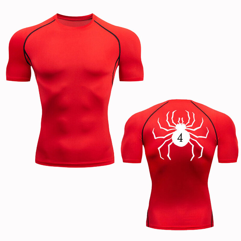 Fitneso drabužiai, vyriški krepšinio šortai, vasarinės sportinės tamprės, elastingos, laidžios orui, greitai džiūstančios, trumpomis rankovėmis, skirtos bėgimui, vietoje.