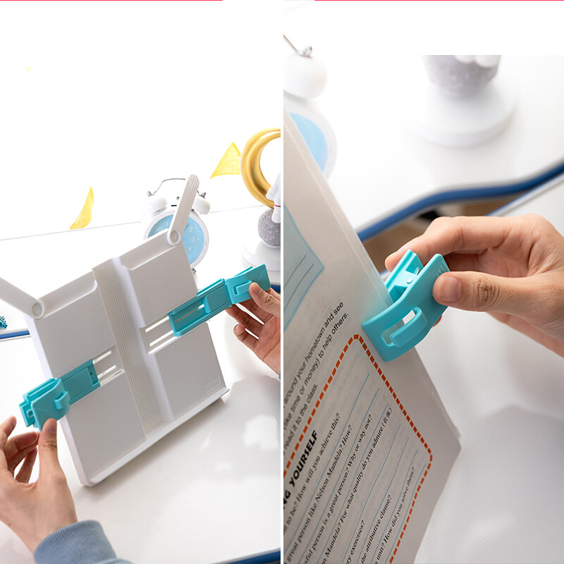 Sulankstomas skaitymo stovas „Deli“, ištraukiamas knygų stovas, daugiafunkcis skaitymo stovas, knygų segtukas, skaitymo stovas