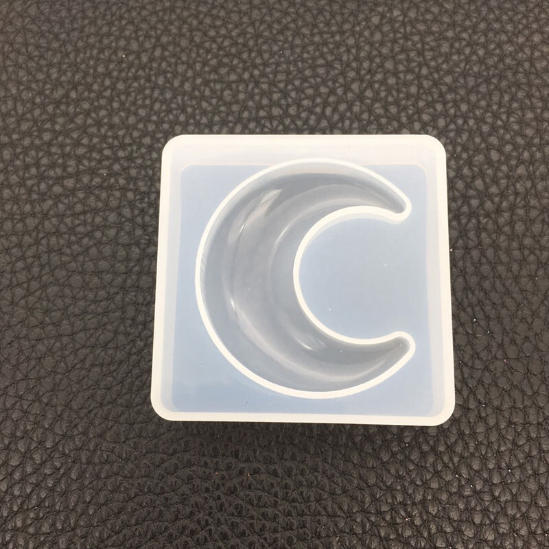 Matriță de silicon pentru pandantiv cu lipici DIY, stea cu cinci colțuri, lună și pisoi, formă de oglindă înaltă, fără oglindă, lustruire, decorare