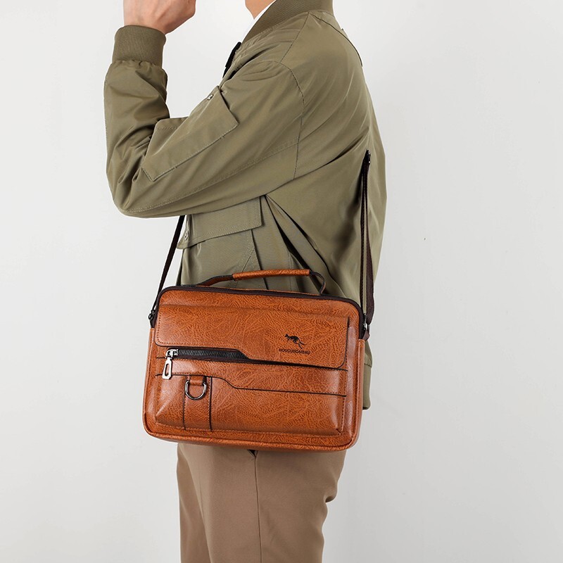 Мъжка чанта през рамо, чанта през граница, модна чанта 2023 с голям капацитет, нова мъжка чанта