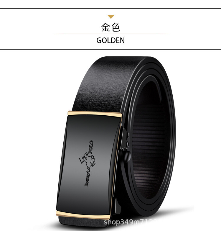 Vyriškas tikros veršiuko odos diržas iš Paul prekės ženklo, mados verslas, automatinė sagtis, dovanų dėžutė, didmeninė prekyba gamykloje