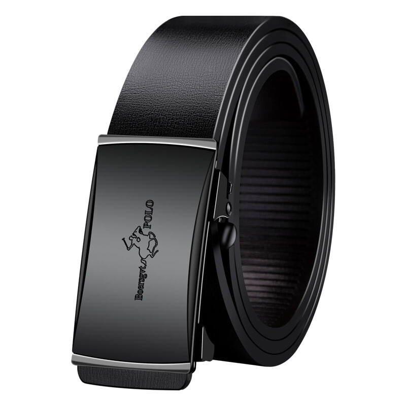 Vyriškas tikros veršiuko odos diržas iš Paul prekės ženklo, mados verslas, automatinė sagtis, dovanų dėžutė, didmeninė prekyba gamykloje