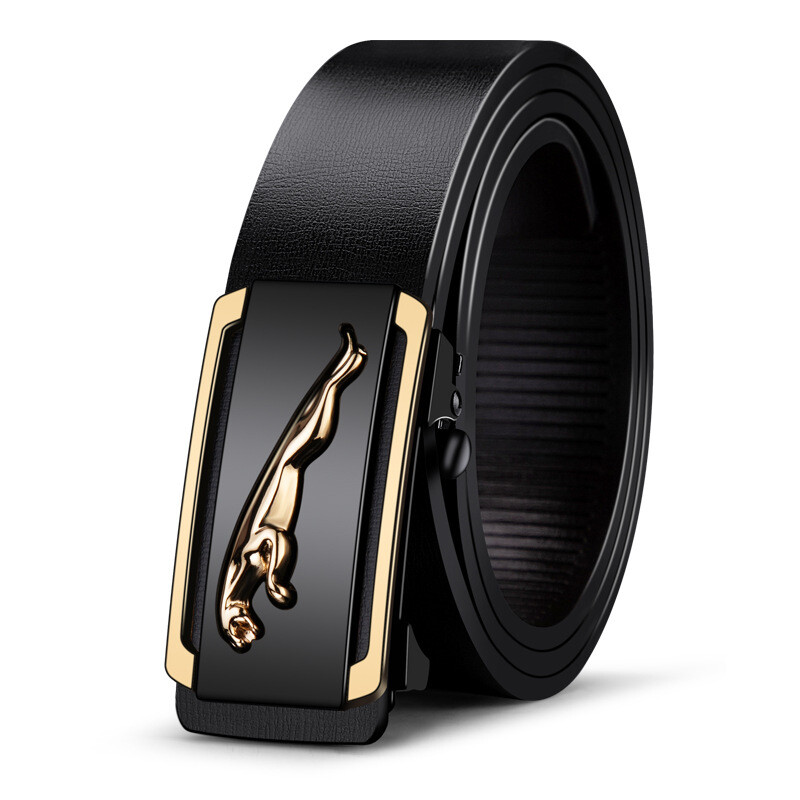 Vyriškas tikros veršiuko odos diržas iš Paul prekės ženklo, mados verslas, automatinė sagtis, dovanų dėžutė, didmeninė prekyba gamykloje