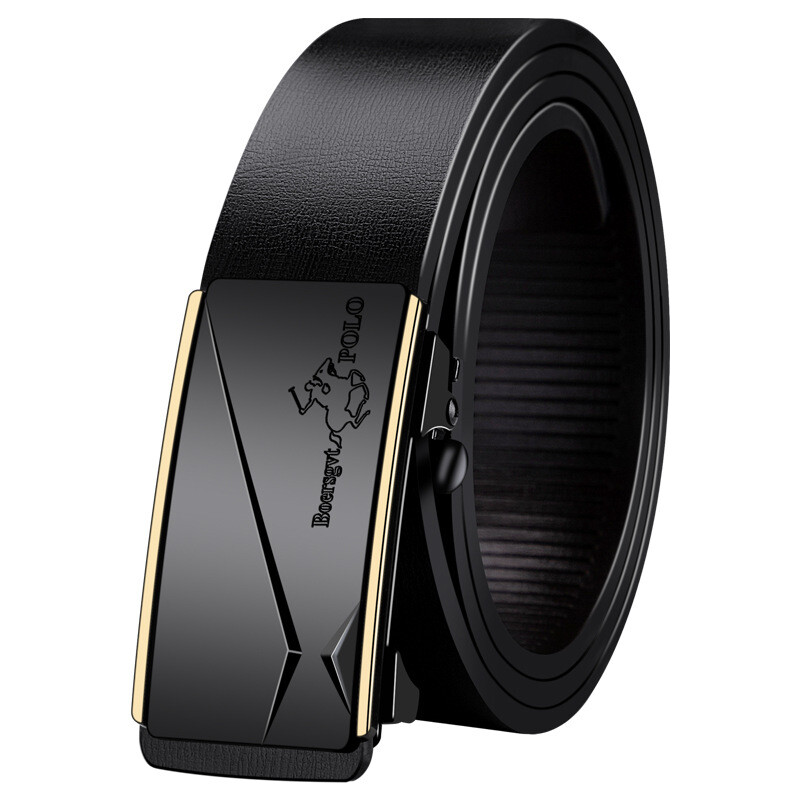 Vyriškas tikros veršiuko odos diržas iš Paul prekės ženklo, mados verslas, automatinė sagtis, dovanų dėžutė, didmeninė prekyba gamykloje